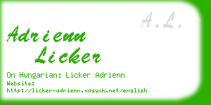 adrienn licker business card